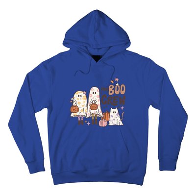 The Boo Crew Matching Retro Ghost Cat Trick Or Treat Costume Cute Gift Hoodie