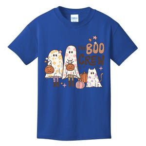 The Boo Crew Matching Retro Ghost Cat Trick Or Treat Costume Cute Gift Kids T-Shirt