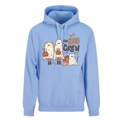 The Boo Crew Matching Retro Ghost Cat Trick Or Treat Costume Cute Gift Unisex Surf Hoodie