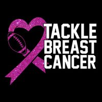 Tackle Breast Cancer Awareness Heart Football Cooling Performance Crew T-Shirt