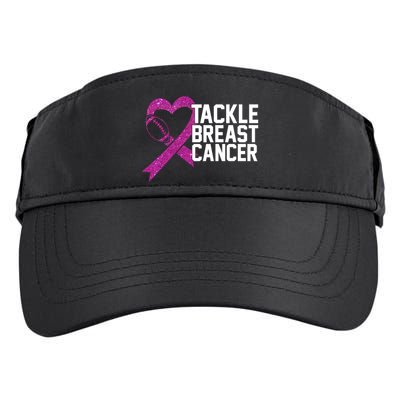 Tackle Breast Cancer Awareness Heart Football Adult Drive Performance Visor