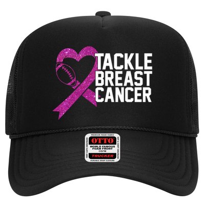 Tackle Breast Cancer Awareness Heart Football Trucker Hat