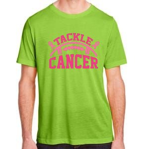 Tackle Breast Cancer Awareness Football Pink Ribbon Adult ChromaSoft Performance T-Shirt