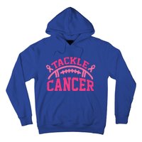 Tackle Breast Cancer Awareness Football Pink Ribbon Hoodie