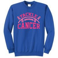 Tackle Breast Cancer Awareness Football Pink Ribbon Sweatshirt