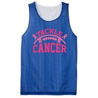 Tackle Breast Cancer Awareness Football Pink Ribbon Mesh Reversible Basketball Jersey Tank