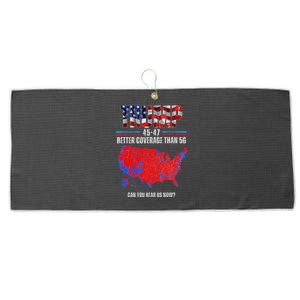 Trump Better Coverage Politics Large Microfiber Waffle Golf Towel