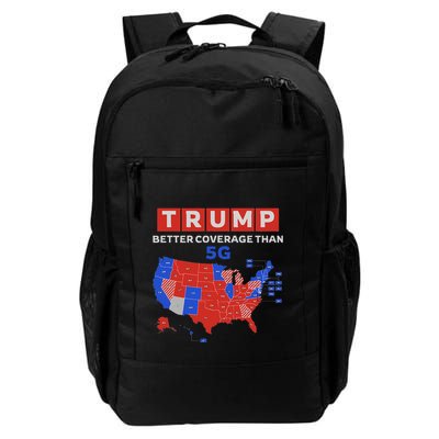 Trump Better Coverage Than 5g Ugly Christmas Sweater Xmas Daily Commute Backpack