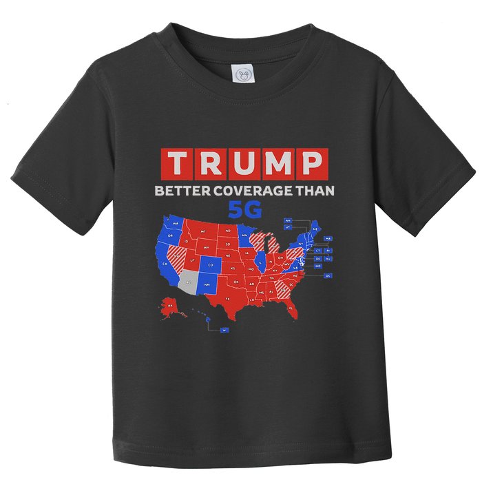 Trump Better Coverage Than 5g Ugly Christmas Sweater Xmas Toddler T-Shirt