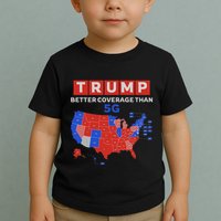 Trump Better Coverage Than 5g Ugly Christmas Sweater Xmas Toddler T-Shirt