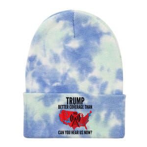 Trump Better Coverage Than Verizon Can You Hear Us Now Tie Dye 12in Knit Beanie