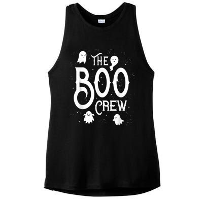 The Boo Crew Halloween Ghost Costume Ladies PosiCharge Tri-Blend Wicking Tank