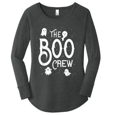 The Boo Crew Halloween Ghost Costume Women's Perfect Tri Tunic Long Sleeve Shirt