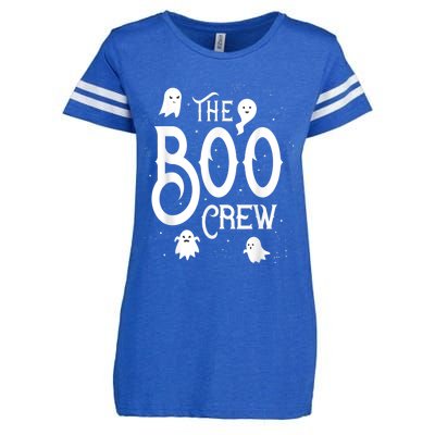 The Boo Crew Halloween Ghost Costume Enza Ladies Jersey Football T-Shirt