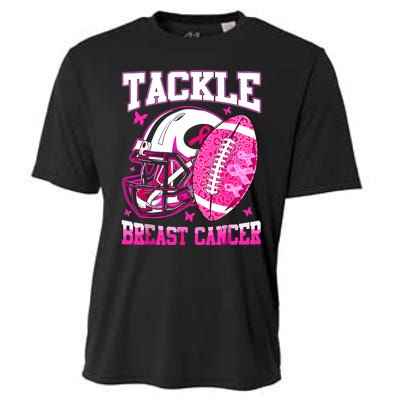 Tackle Breast Cancer Awareness Fighting American Football Cooling Performance Crew T-Shirt