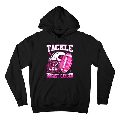 Tackle Breast Cancer Awareness Fighting American Football Hoodie