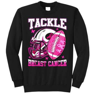 Tackle Breast Cancer Awareness Fighting American Football Sweatshirt