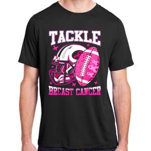 Tackle Breast Cancer Awareness Fighting American Football Adult ChromaSoft Performance T-Shirt