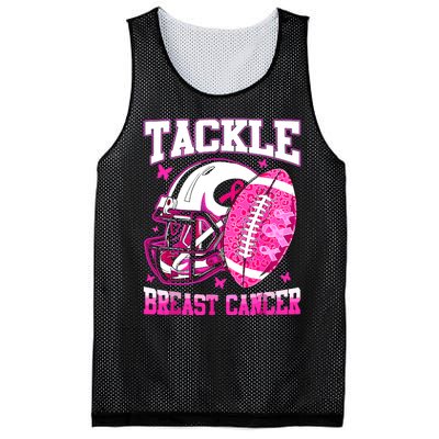 Tackle Breast Cancer Awareness Fighting American Football Mesh Reversible Basketball Jersey Tank