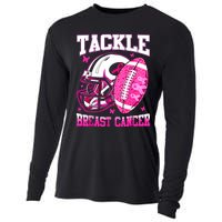 Tackle Breast Cancer Awareness Fighting American Football Cooling Performance Long Sleeve Crew