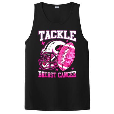 Tackle Breast Cancer Awareness Fighting American Football PosiCharge Competitor Tank