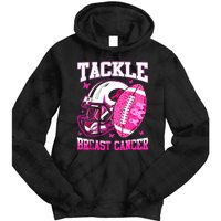 Tackle Breast Cancer Awareness Fighting American Football Tie Dye Hoodie