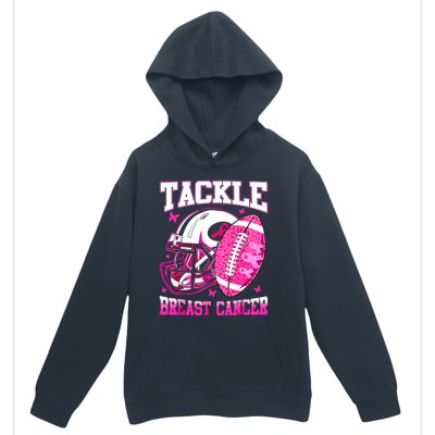 Tackle Breast Cancer Awareness Fighting American Football Urban Pullover Hoodie