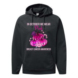 Thanksgiving Breast Cancer Awareness Performance Fleece Hoodie