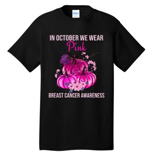 Thanksgiving Breast Cancer Awareness Tall T-Shirt