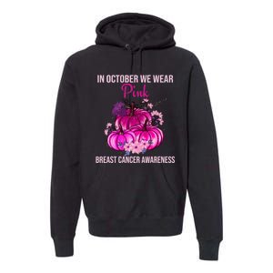 Thanksgiving Breast Cancer Awareness Premium Hoodie