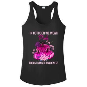 Thanksgiving Breast Cancer Awareness Ladies PosiCharge Competitor Racerback Tank