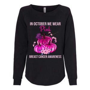 Thanksgiving Breast Cancer Awareness Womens California Wash Sweatshirt