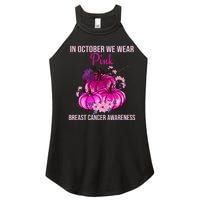 Thanksgiving Breast Cancer Awareness Women's Perfect Tri Rocker Tank