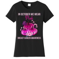 Thanksgiving Breast Cancer Awareness Women's T-Shirt