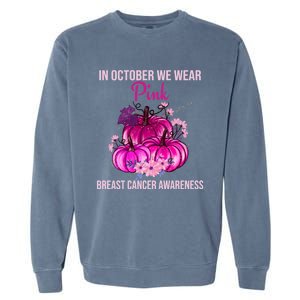 Thanksgiving Breast Cancer Awareness Garment-Dyed Sweatshirt