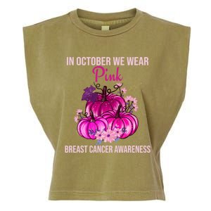 Thanksgiving Breast Cancer Awareness Garment-Dyed Women's Muscle Tee