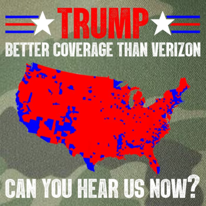 Trump Better Coverage Than Verizon Can You Hear Us Now Legacy Tie Dye Trucker Hat