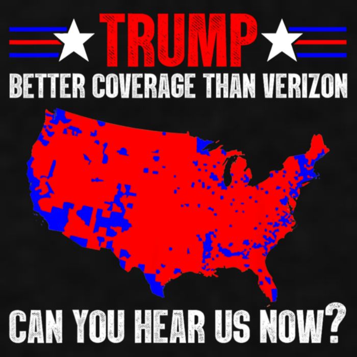 Trump Better Coverage Than Verizon Can You Hear Us Now Ladies PosiCharge Tri-Blend Wicking Tank