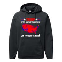 Trump Better Coverage Than Verizon Can You Hear Us Now Performance Fleece Hoodie