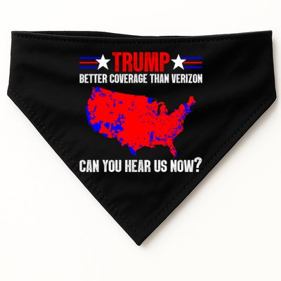 Trump Better Coverage Than Verizon Can You Hear Us Now USA-Made Doggie Bandana