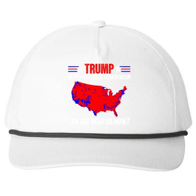 Trump Better Coverage Than Verizon Can You Hear Us Now Snapback Five-Panel Rope Hat