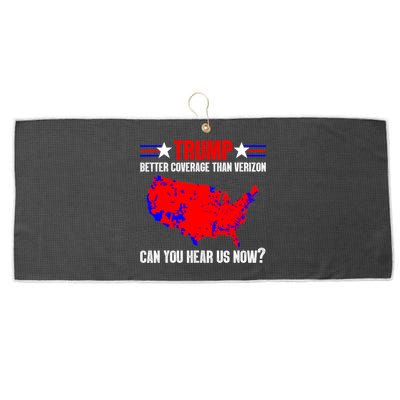 Trump Better Coverage Than Verizon Can You Hear Us Now Large Microfiber Waffle Golf Towel