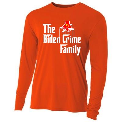 The Biden Chinese Crime Family Puppet Humor Anti Against Cooling Performance Long Sleeve Crew