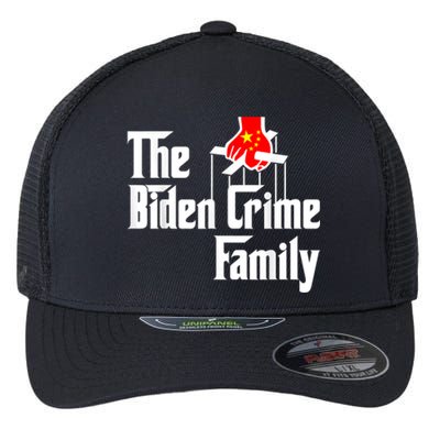 The Biden Chinese Crime Family Puppet Humor Anti Against Flexfit Unipanel Trucker Cap