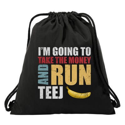 Team Bananas Challenge Take The Money And Run Drawstring Bag