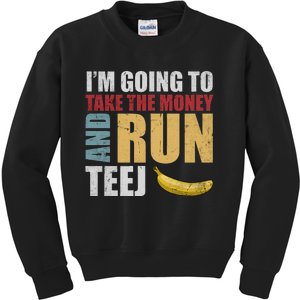 Team Bananas Challenge Take The Money And Run Kids Sweatshirt