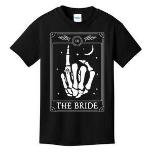 The Bride Coven Skeleton Hand Gothic Wedding Bachelorette Kids T-Shirt