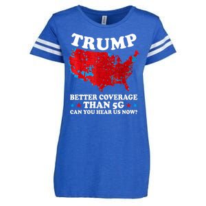 Trump Better Coverage Than 5g Can You Hear Us Now Usa Funny Enza Ladies Jersey Football T-Shirt