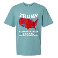Trump Better Coverage Than 5g Can You Hear Us Now Usa Funny Sueded Cloud Jersey T-Shirt