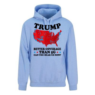 Trump Better Coverage Than 5g Can You Hear Us Now Usa Funny Unisex Surf Hoodie